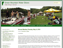 Tablet Screenshot of greenmountainwaterskiers.com
